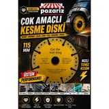 Pazariz Çok Amaçlı Demir/mermer/çelik/cam Daire Kesici Kesme Diski 115 mm Elmas Karbür Çok Amaçlı Kesici Testere Diski