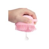 Pazariz Duş Jeli Hazneli Silikon Fırça Kese Çok Amaçlı Vücut Temizleme Kesesi Banyo Lifi ()