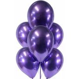 Pazariz Eğlence Için Mor Renk Krom Balon 5 Adet
