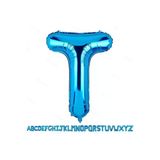 Pazariz Fırsat Ayı 1 Metre Mavi T Harfi Folyo Harf Balon Mavi T Harf Balon Ultra Dev Balon