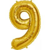 Pazariz Fırsat Ayı Balon Rakam Balon Folyo Orta Boy 75 Cm Gold 9