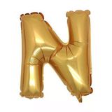 Pazariz Fırsat Ayı Gold Renk Folyo Balon N Harfli Helyum Balon 100 Cm Dev Boy