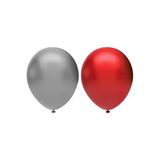 Pazariz Fırsat Ayı Metalik Balon Seti 40’Lı, 2 Renk X 20, Gümüş, Kırmızı. Helyum Uyumlu