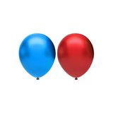 Pazariz Fırsat Ayı Metalik Balon Seti 40’Lı, 2 Renk X 20, Mavi, Kırmızı. Helyum Uyumlu