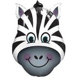 Pazariz Folyo Balon Doğum Günü Balonu Parti Balonu 45 Cm Zebra
