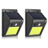 Pazariz Fotoselli Led Lamba Işık Sensörlü Güneş Enerjili Solar Duvar Kapı Kamp Bahçe Lambası 2 Adet