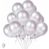 Pazarız Global 20 Adet Gri Beyaz Karışık Balon