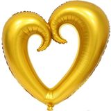 Pazarız Gold Ortası Boş Kalp Folyo Balon