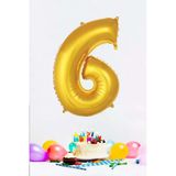 Pazariz Gold Rakam Folyo Balon Gold Sayı Balonlar 16 Inç 40 Cm