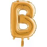 Pazariz Gold Renk Folyo Balon B Harfli Helyum Balon 100 Cm Dev Boy
