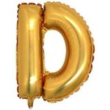 Pazariz Gold Renk Folyo Balon D Harfli Helyum Balon 100 Cm Dev Boy