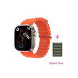 Pazariz Gs8 Watch 8 Ultra Akıllı Saat Turuncu Türkçe Watch 2.02 Inc Yeşil Silikon Kordon Hediye