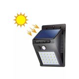 Pazariz Güneş Enerjili Dış Ortam Solar 20 Led Hareket Sensörlü Su Geçirmez Led Lamba Aplik