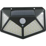 Pazariz Güneş Enerjili Solar Lamba Bahçe Lambası Solar Lamba 3 Mod Fotoselli Projektör 100 LED Lamba