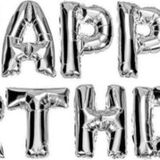 Pazarız Happy Birthday Yazılı Harf Balon