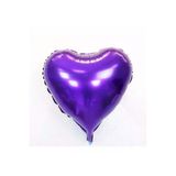 Pazariz Kalp Balon Folyo Mor 45 Cm 18 Inç