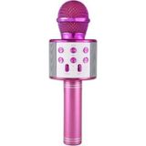 Pazariz Karaoke Mikrofon Dahili Hoparlörlü USB Flash Destekli WS-858 Pembe
