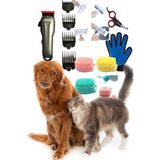 Pazariz Kedi Köpek Şarjlı Tıraş Makinesi Tüy Bakım Seti Profesyonel Pet Tıraş Makinesi - Siyah