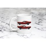 Pazarız Kırmızı Mustang 2 Yandan Kupa Bardağı