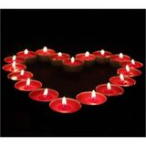 Pazariz Kırmızı Tealight Mum 50 Adet - Beyaz - 1 Adet
