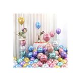 Pazariz Krom Balon 20 Adet -Gümüş-Altın-Pempe-Mavi