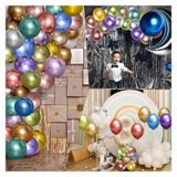 Pazariz Krom Balon Parti Organizasyon Balonu 12 İnç Düğün Doğum Günü Dekorasyon 10 Adet