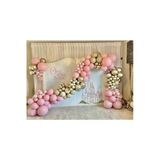 Pazariz Krom Beyaz Altın Makaron Pembe Ve Deniz Kumu Balon Zinciri 100 Adet
