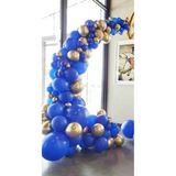Pazariz Krom Beyaz Altın Ve Pastel Mavi Balon Zinciri100 Adet
