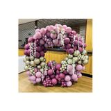 Pazariz Krom Beyaz Altın Yaban Çileği Ve Toz Pembe Balon Zinciri 100 Adet