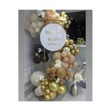 Pazariz Krom Gold Kahverengi Karamel Sütlü Kahve Ve Çöl Kumu Balon Zinciri 100 Adet