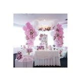 Pazariz Krom Gold Makaron Pembe Ve Pastel Beyaz Balon Zinciri 100 Adet