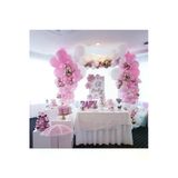 Pazariz Krom Gold Makaron Pembe Ve Pastel Beyaz Balon Zinciri 50 Adet