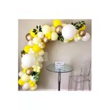 Pazariz Krom Gold Pastel Beyaz Pastel Sarı Metalik Sarı Renklerde Balon Zincir