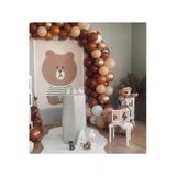Pazariz Krom Gold Pastel Karamel Somon Beyaz Balon Konsept Balon Zinciri