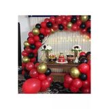 Pazariz Krom Gold Pastel Siyah Kırmızı Balon Konsept Zincir