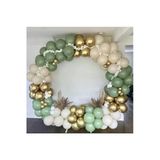 Pazariz Krom Gold Retro Deniz Kumu Ve Kış Yeşili Balon Zinciri 100 Adet