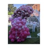 Pazariz Krom Pembe Makaron Pembe Ve Fuşya Balon Zinciri 100 Adet