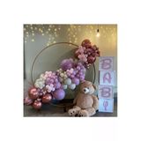 Pazariz Krom Rose Gold Toz Pembe Makaron Pembe Ve Sütlü Kahve Balon Zinciri 100 Adet
