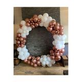 Pazariz Krom Rose Gold Ve Beyaz Balon Zinciri 100 Adet