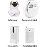Pazariz KS-511 Full Hd Wifi Ev ve Bebek Ip Kamera 4in1 Full Set - Beyaz