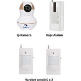 Pazariz KS-512 Full Hd Wifi Ev ve Bebek Ip Kamera 4in1 Full Set - Beyaz