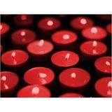 Pazariz Küçük Mini Mum Kırmızı Tea Light 50ADET - 1 Adet - Renkli