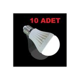 Pazariz Led Aydınlatmalar-7W Enerji Tasarruflu Led Ampul ( 10 Adet)-17694