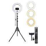 Pazariz Led Işıklı Ring Light Tripod Selfie Makyaj Işığı Youtuber Kuaför Çekim Işığı