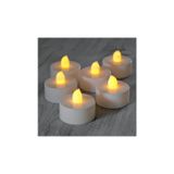 Pazariz Led Pilli Tealight Mum Sarı Işık - 24 Adet