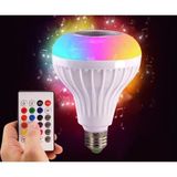 Pazariz Ledx Akıllı Rgb Bluetooth Hoparlör LED Ampul (Müzik Çalma Dim Uzaktan Kumandalı) - Bluetooth Hoparlörlü