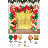 Pazariz Lüks Yılbaşı Balon Paketi 138 Parça Lüks Yılbaşı Süsleri Büyük Yılbaşı Balon Zinciri