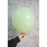 Pazariz Makaron Açık Yeşil Balon 10 Adet - 12 Inc 30 Cm Parti Balonu