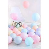 Pazariz Makaron Mat Pastel Balon 25'Li