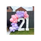 Pazariz Makaron Pastel Lila Ve Pembe Balon Zinciri 100 Adet